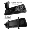 Custom 9.66 Inch IPS Touch Screen Car Camera Recorder Black Box Streaming Video Rearview Mirror
