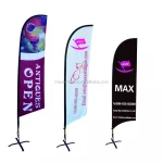 Custom Beach Flag, Teardrop Flag Banners, Feather Flags Factory Supply With Cheap Price Hot Saling