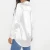 Import Custom Casual Long Sleeve Oversize Button Front White Satin Blouse Shirt Women from China