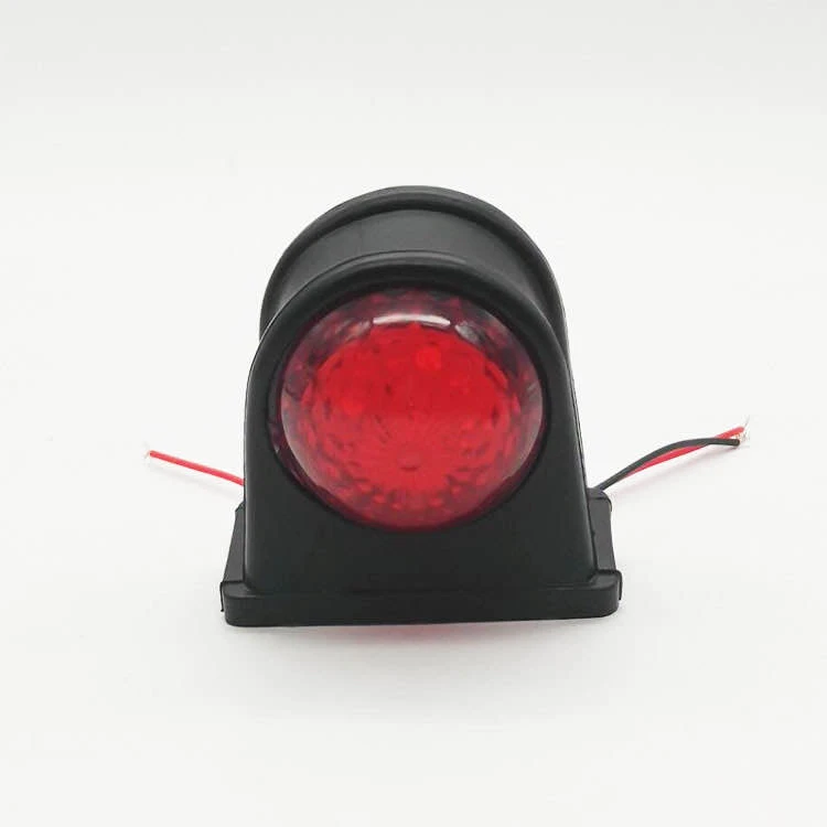 Custom Color Red White Both Sides Round LED Side Light 24V Trailer Marker Lamps