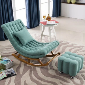Custom European style rocking chairs living room rolling chair design furniture lazy chair