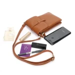 Custom Fashion Comfort Mini Crossbody Purse Leather Bag for Phone & Key Cute Design Phone Wallet Bag Lightweight Cell Phone Bag
