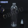 custom logo 30ml 60ml 100ml 120 ml  250ml PET plastic dropper tattoo ink bottle with twist cap