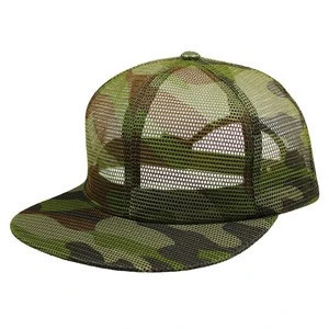 custom logo camo camouflage sports nylon all full mesh running hat snapback trucker cap 6 panel