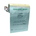 Custom logo eco friendly cornstarch compostables green shopping carrier packing T shirt plastic bolsas biodegradable bags
