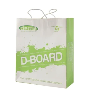Custom Logo Printing Cosmetics Packaging Cardboard Paper Gift Bag