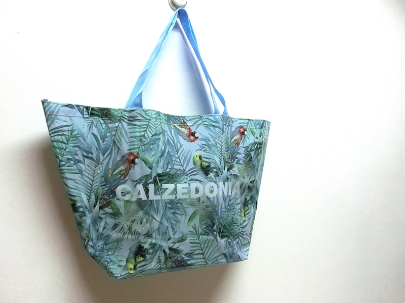 Custom logo printing fashion clear PVC tote shopping bag beach pouch promotional shopping bag