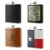 Import Custom logo special classic High capacity wholesale stainless steel black personalised hip flask from China