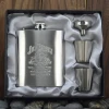 custom logo stainless steel  whiskey  hip   flask gift set    Jack daniel&#39;s  flask