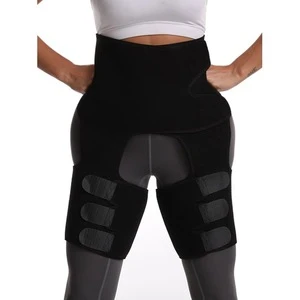 Custom Plus Size Waist Trainer Belt Fitness 3-in-1 High Waist Trainer Thigh Trimmer Slimming Neoprene Waist Support For Women