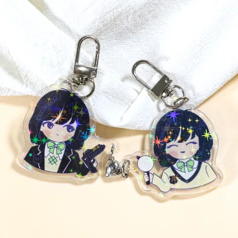 Custom Printed Acrylic Charms clear acrylic custom printed transparent hologram keychain