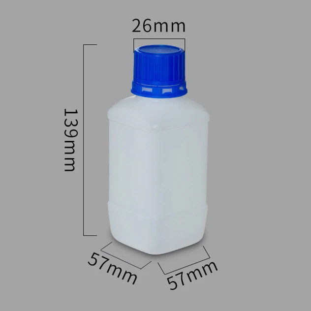 Custom Recycle White Frosted Plastic Reagent Bottle With Inner Cover Chemical Packaging Container For Liquid Powder