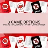 Custom Romantic Date Night Idea Cards  Game for Couples 3 Games in 1: Talk Flirt Dare Dating Playing Cards