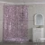 Import Custom ruffle shower curtain printed shower curtain fabric shower curtain from China