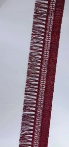 Custom size 100% cotton crochet carpet tassel fringe