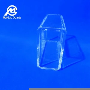 custom square shape clear quartz glass tube supplier