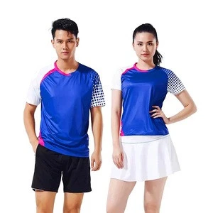 Custom Sublimation Printed Latest Badminton Jersey Design Uniforms