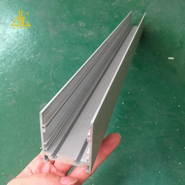 Custom U shape extrusion aluminum glass railing profile aluminium u railing holder