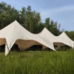Customizable Super Large Cotton Durable Camping Party Canopy Tent Cotton Three Peaked Canopy