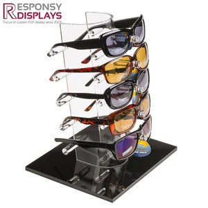 Customized Counter Acrylic Sunglasses Display Rack For Eyewear