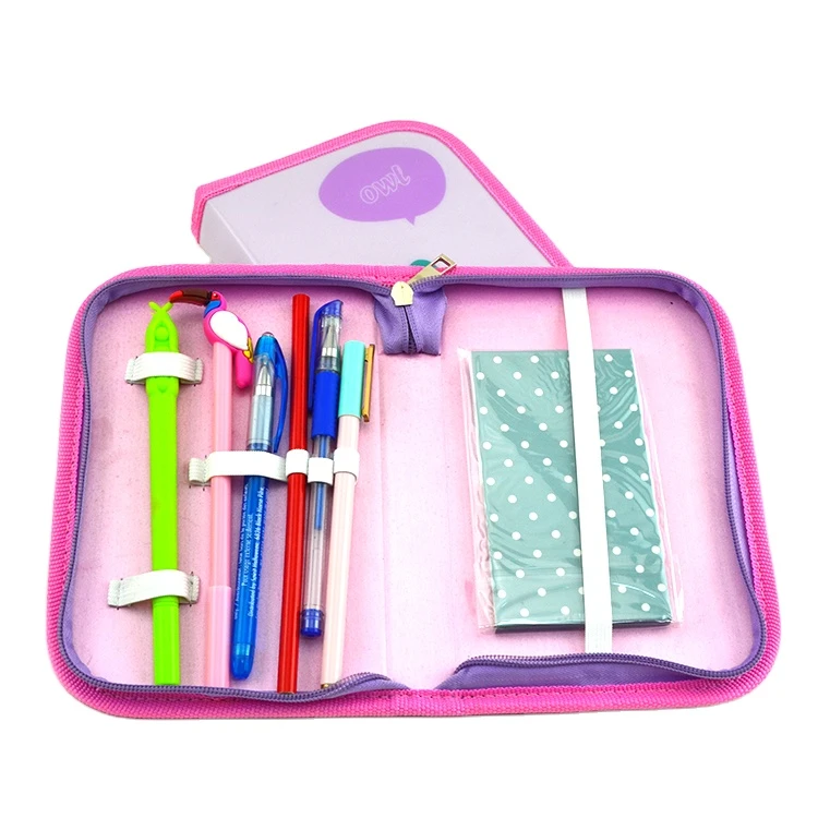 Customized high quality back to school set with color pencil, ruler and pen for school students