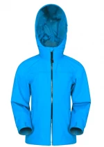 Customized Logo Colorful PU Fabric waterproof jacket for kids Raincoat