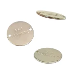 Customized Metal Key Plate Electroplated Tag Zinc Alloy Handbag Logo Label Metal Nameplates For Bag Luggage