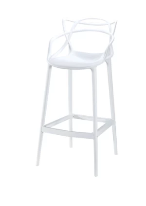 Customized New Design Modern Restaurant Use Chairs PP Plastic High Bar Chair