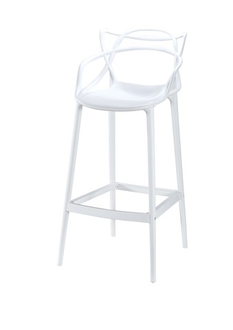 Customized New Design Modern Restaurant Use Chairs PP Plastic High Bar Chair