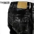 Import customized silver foil coated stretch denim men biker jeans from China