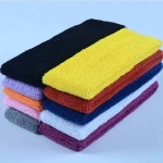 Customized Sweatband Set Sports Headband Athletic Terry Cloth Sweat Absorbing Head Band