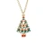 Import Cute Cartoon Oil Dripping Colorful Christmas Tree Christmas Gift Earrings and Necklace Set from China