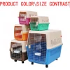 Cute Pet Carrier Box / Heated Animal Plastics Dog Carrier Cages