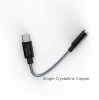 DAC 5686 HIFI type c to 3.5mm headphone earbuds jack audio adapters  USB c cable connector Aux Audio Dongle converter