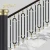 Import Decorative metal indoor antique moulding ss baluster duplex house black rose stainless steel stair railing from China