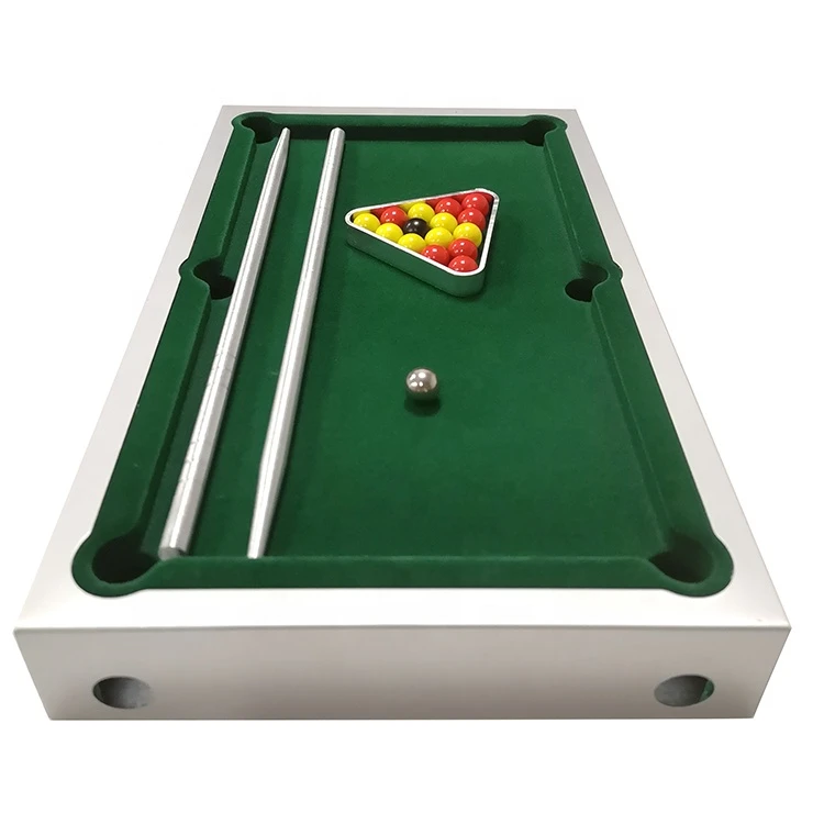deluxe custom  tabletop game metal mini Aluminum Billiards pool table,mini pool table