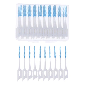Dental Floss Interdental Plastic Brushes Stick Teeth Clean Toothpick Flosser