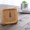 Desk Wooden Clock Solid wooden Clock Table Wooden Clock Round Shape