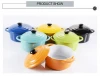 Different color mini cocotte cookware for microwave