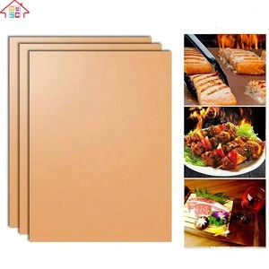 Different Color Non-Stick Grill Mats Non-Stick Bbq Grill Mat Bake Mat Set Barbecue Grilling &amp; Baking