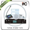 Digital IP addressable network audio ip public address system for project