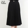 Direct Manufacturer High Quality Long Skirt Elegant Pleated Skirts Spring Long Skirt