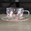 disposable tea cups and saucers/modern tea cup and saucer/glass espresso cups and saucers