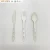 Import Disposable&amp;Compostable 6.7 inch CPLA Biodegradable Knife Spoon Fork Cutlery Set from China