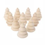 DIY Blank Wooden madera Christmas Tree unfinished Peg Dolls Christmas Decorations for Painting
