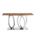 Import DLTDT400 #Round ring  shape with  polished stainless stainless base dining table from China
