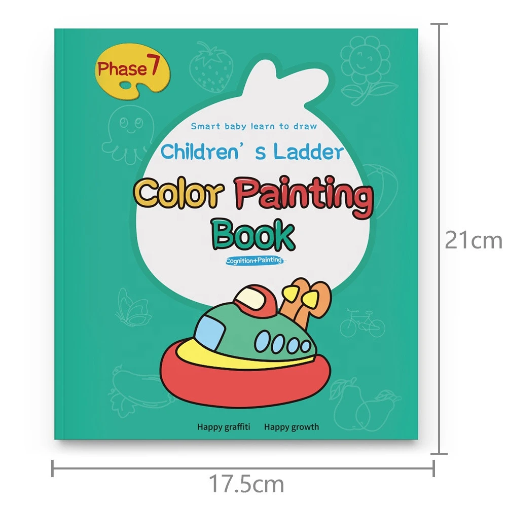 Doodle Book Color Painting Drawing Coloring Graffiti Hot Sales Popular Early Education Phase 7 Children Art Paper Soft Cover