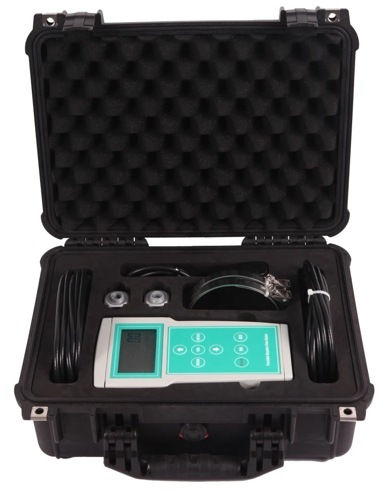 Doppler Ultrasonic Flow Meter With High-Temperature Transducer