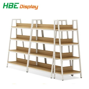 Double sided library furniture book shelves