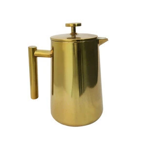 Double Wall Stainless Steel coffee pot French Coffee Press Tea Maker Coffee Plunger French Press
